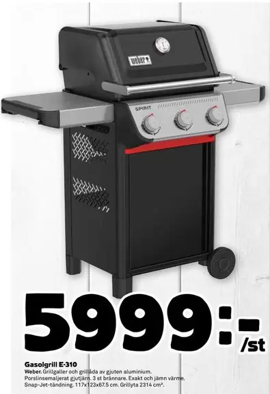 Weber - Gasolgrill E-310