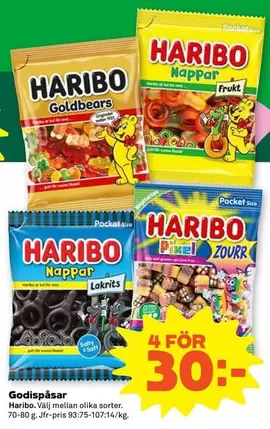 Haribo - Godispåsar
