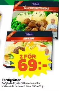 DELIKATESSKÖTTBULLAR, PANNBIFF