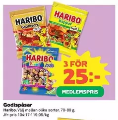 Haribo - Godispåsar
