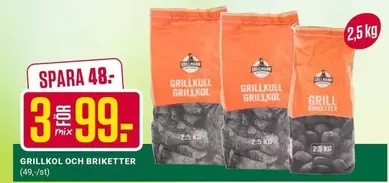 GRILLKOL OCH BRIKETTER