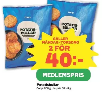 Coop - Potatisbullar