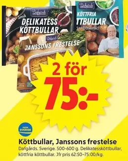 Köttbullar, Janssons frestelse