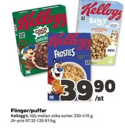 Kellogg's - Flingor/puffar