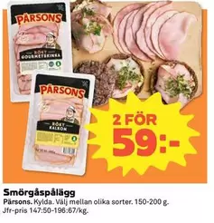Pärsons - Smörgåspålägg