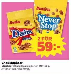 marabou - Chokladpåsar