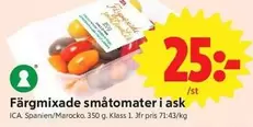 Färgmixade småtomater i ask