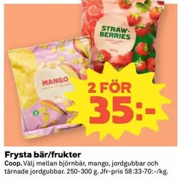 Coop - Frysta bär/frukter
