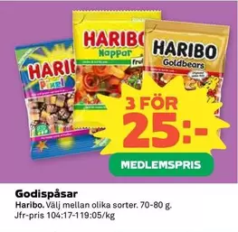 Haribo - Godispåsar