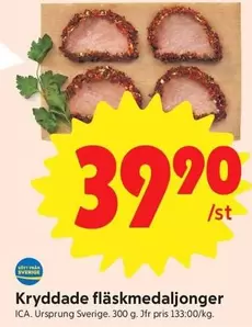 Kryddade fläskmedaljonger