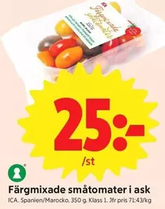 Färgmixade småtomater i ask