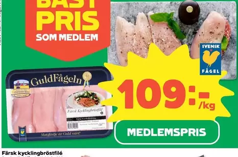 Guldfågeln - Färsk kycklingbröstfilé
