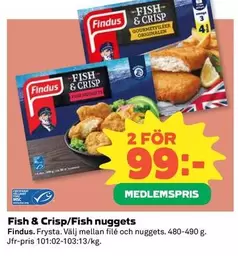 Findus - Fish & Crisp/Fish nuggets