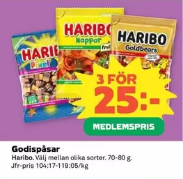 Haribo - Godispåsar