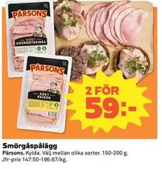 Pärsons - Smörgåspålägg