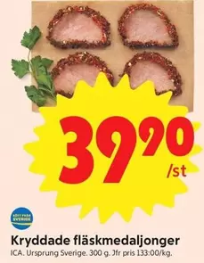 Kryddade fläskmedaljonger