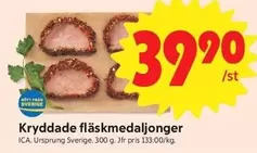Kryddade fläskmedaljonger