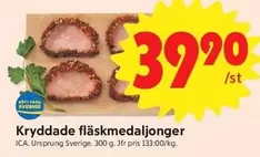 Kryddade fläskmedaljonger