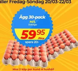 Ägg 30-pack