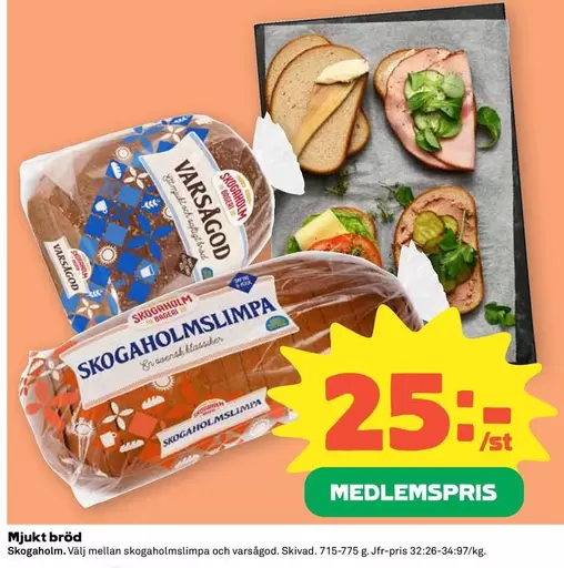 Skogaholm - Mjukt bröd