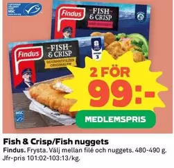 Findus - Fish & Crisp/Fish nuggets