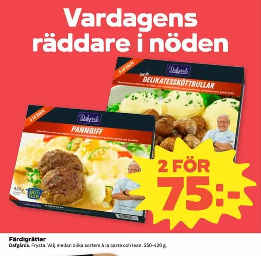 DELIKATESSKÖTTBULLAR, PANNBIFF