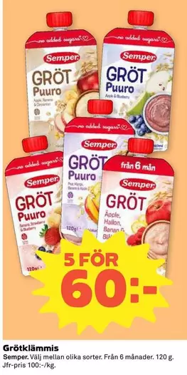 semper - Grötklämmis