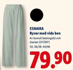 Byxor med vida ben