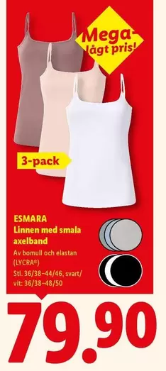 Linnen med smala axelband