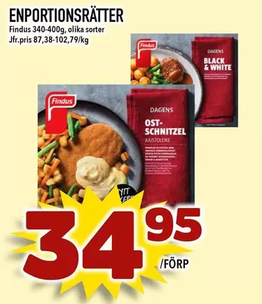 Findus - ENPORTIONSRÄTTER