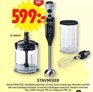 Bosch - STAVMIXER  MSM67160