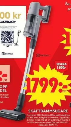 Electrolux - Skaftdammsugare