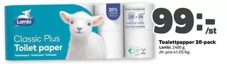 Lambi - Classic Plus Toilet paper