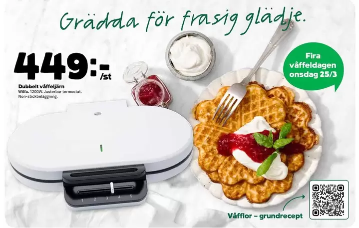 Wilfa - Dubbel våffeljärn