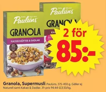 Paulins - Granola, Supermusli