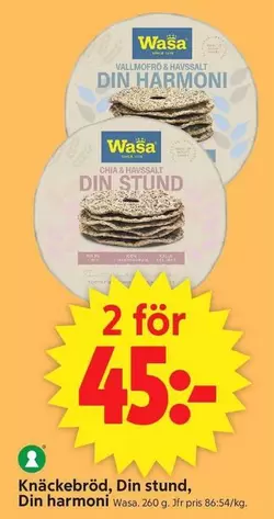 Wasa - Knäckebröd, Din stund, Din harmoni