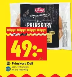 Scan - Prinskorv Deli