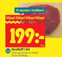 Rostbiff i bit