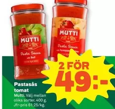 Mutti - Pastasås tomat