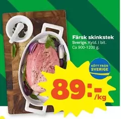 Färsk skinkstek