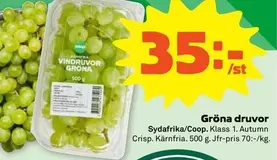 Coop - Gröna druvor