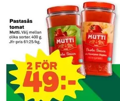 Mutti - Pastasås tomat