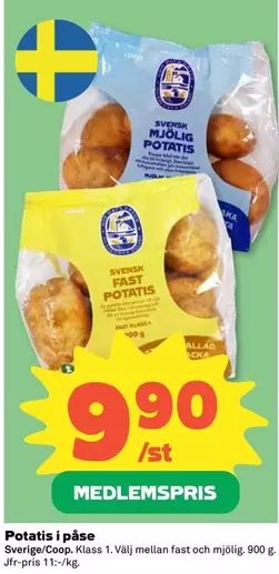 Coop - Potatis i påse