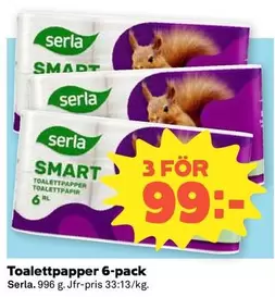 Serla - Toalettpapper 6-pack