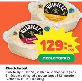 Kvibille - Cheddarost
