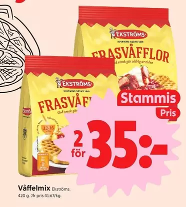 ekströms - Frasvåfflor Våffelmix