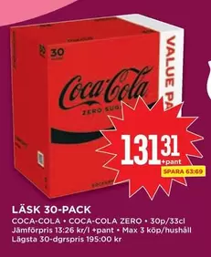 coca-cola - LÄSK 30-PACK