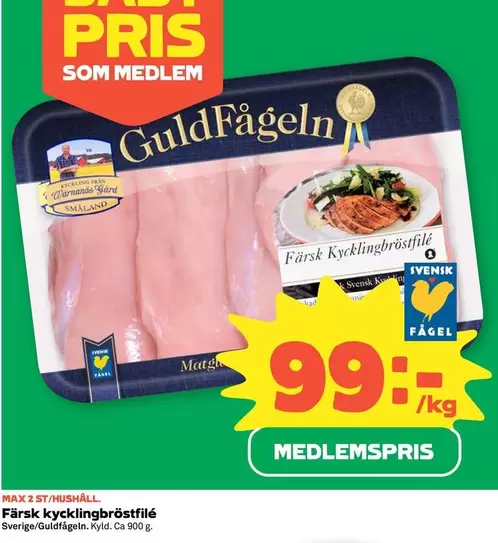 Guldfågeln - Färsk kycklingbröstfilé