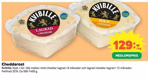 Kvibille - Cheddarost