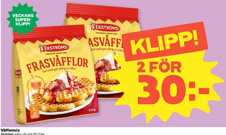 ekströms - Frasvåfflor